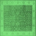 thumbnail image 1 of Ahgly Company Indoor Square Oriental Emerald Green Traditional Area Rugs, 5' Square, 1 of 4