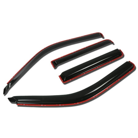 Mercury Mountaineer Wind Deflector For 1991 to 2001 Ford Explorer / Mercury Mountaineer 4pcs Window Visor Deflector Rain Guard (Dark Smoke) 93 94 95 96 97 98 99 00 ()