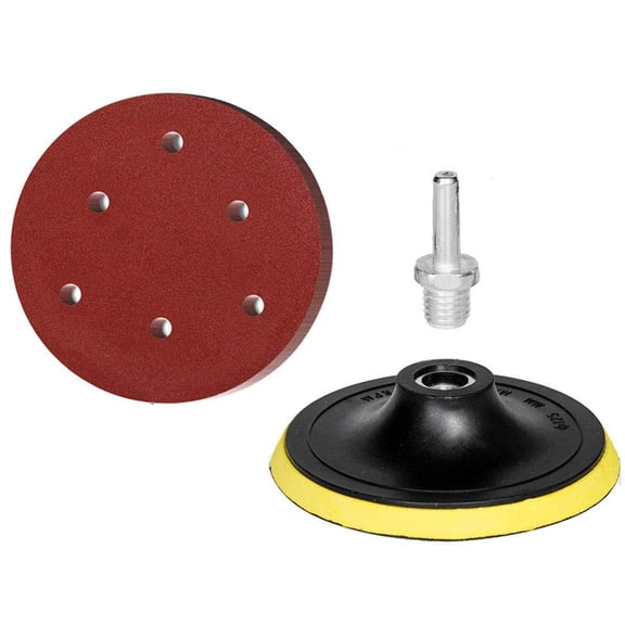 5-Inch Sanding Discs 60 Grit for Sander - 1PCS BACKING PAD 50PCS400#SANDING DISCS