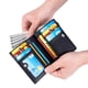 thumbnail image 5 of Cartera de hombre de cuero, cartera corta, pequeña cartera de negocios vertical con cremallera para hombre, 5 of 6