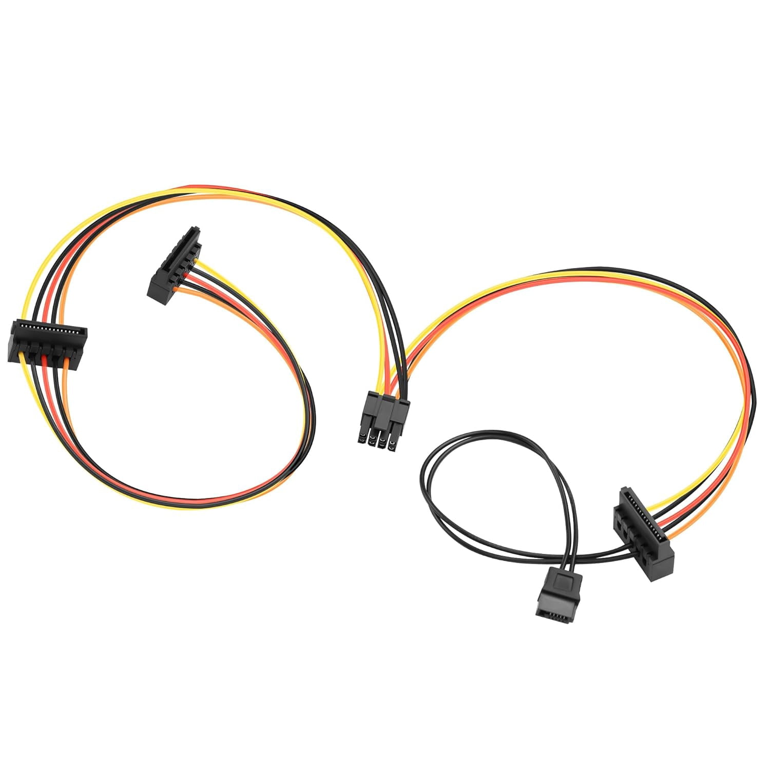 HRTGFD-OptiPlex 3040 5040 7040 MT SATA Power Cable Small 8Pin to 3X 15Pin SATA + 6Pin SATA Power Cord for Hard Drive/Optical Drive