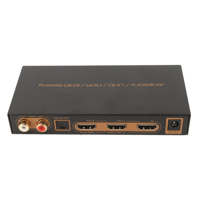 HD Multimedia Interface Sound Extractor, 4K 60Hz HD Multimedia Interface ARC Sound Extractor HD Multimedia Interface Output for TV for Computer US Plug,EU Plug,UK Plug
