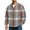 Brown, variant on Men's Bomber Corduroy Jacket Long Sleeve Fashion Stylish Jackets Winter Warm Outdoor Hiking Zip Up Sweater Jacket for Cold Outdoor Weather Coat with Pockets