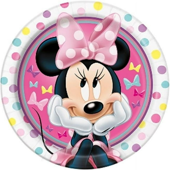Minnie Mouse 'Polka Dots' Large Paper Plates (8ct)