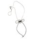 thumbnail image 1 of Fashionable Snake Bone Neck Chain Jewelry Delicate Heart Necklace Accessory Beautiful Bowknot Neckchain for Fashionistas, 1 of 4
