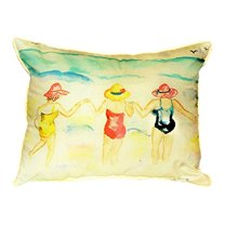 Ladies Wading Large Indoor/Outdoor Pillow 16x20