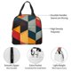thumbnail image 4 of Easygdp Geometric Cube Pattern Art Bolsa Térmica Premium - Tela Oxford Impermeable, Gran Capacidad, Bolsillo Frontal, Unisex para Trabajo, Escuela, Actividades al Aire Libre y Picnics, 4 of 8