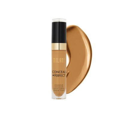 Milani Conceal + Perfect Longwear Concealer - Warm Tan (0.17 Fl. Oz.) Vegan, Cruelty-Free Liquid Concealer - Cover Dark Circles, Blemishes & Skin Imperfections for Long-Lasting Wear