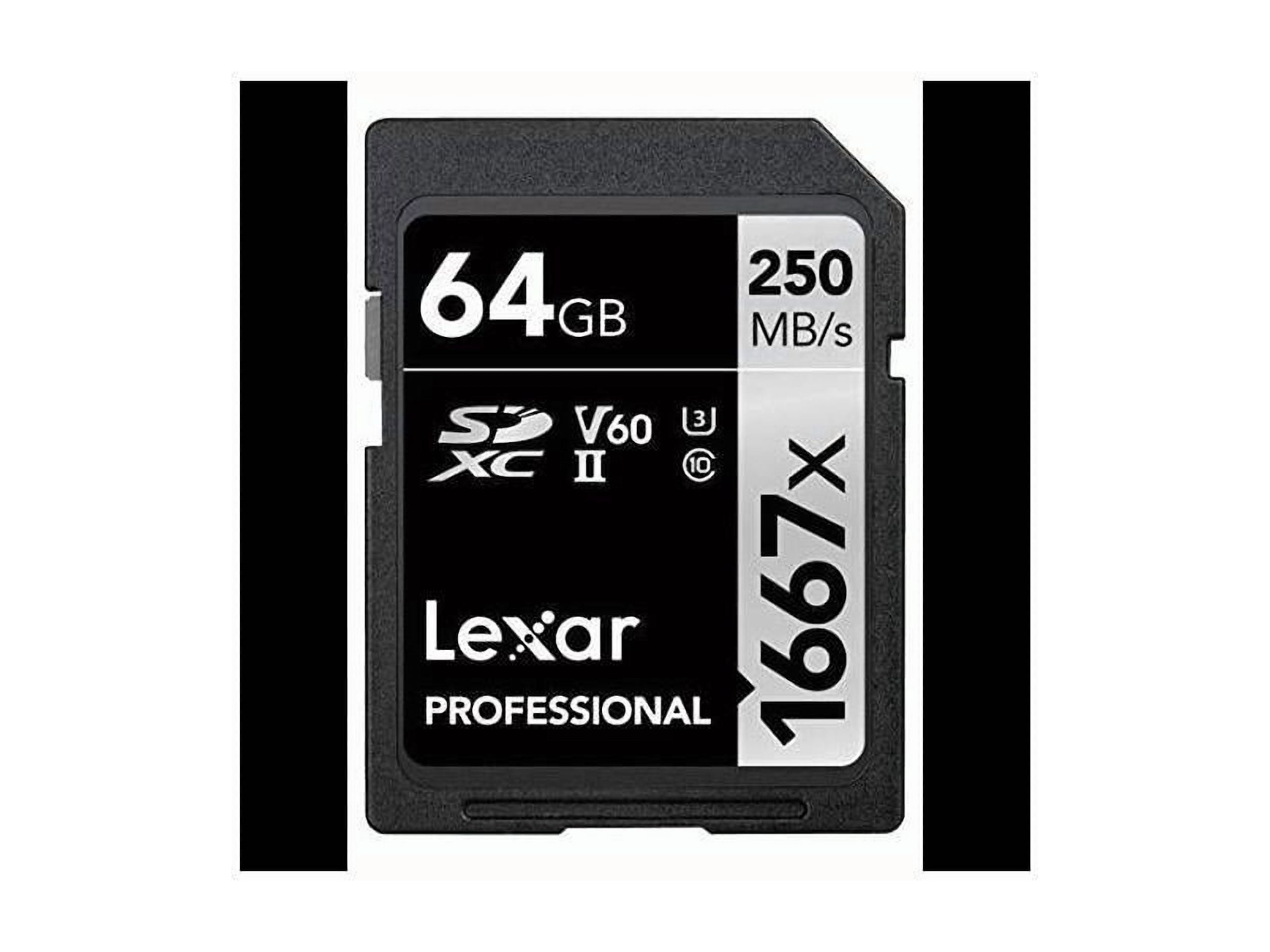 Lexar Professional 64GB 1667x UHS-II SDXC Memory Card - Walmart.com
