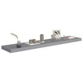 thumbnail image 5 of vidaXL Floating Wall Shelves 2 pcs Grey 120x23.5x3.8 cm MDF, 5 of 5