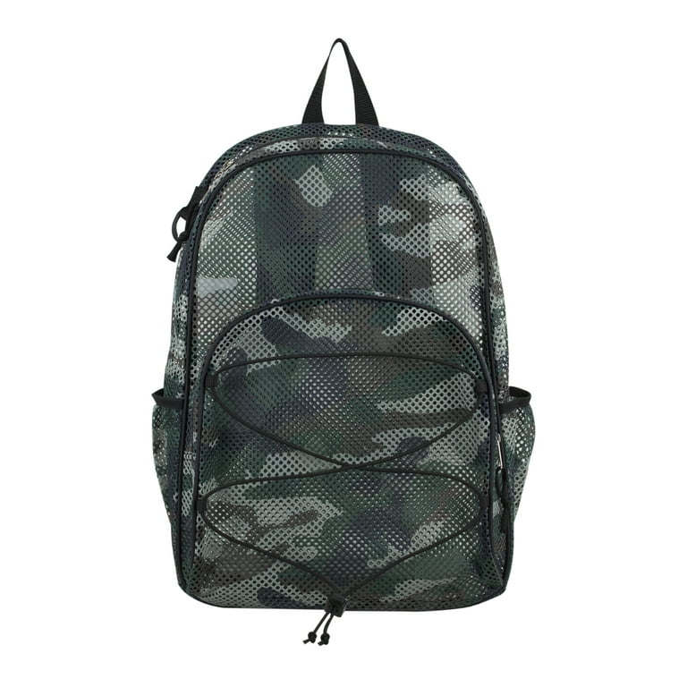 Eastsport Mesh Bungee Backpack Graphite Camo