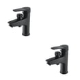 thumbnail image 4 of Toystoory Llave de paso para baño, fácil instalación y moderno accesorio de baño para lavabo de doble , negro Negro 2Conjunto, 4 of 6