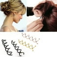 thumbnail image 4 of Haobase 20pcs Spiral Hair Pins Spin Pins Non-Scratch Round Tips Twist Screw Hair Pin for Women Bun Hair Style DIY, 4 of 4