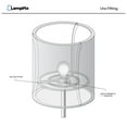 thumbnail image 3 of LampPix 10.00" Table Lamp Shade - Marble Lt Blue Custom Printed Canvas Desk Lampshade with Acrylic Uno Fitting by ArtToFrames (LP-60), 3 of 4