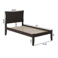 thumbnail image 6 of Metro Twin Platform Bed with Open Foot Board in Espresso, 6 of 7