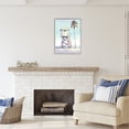 thumbnail image 3 of Stupell Industries Muted Beach Hut Landscape Painting Gray Framed Art Print Wall Art, 24 x 30, 3 of 9