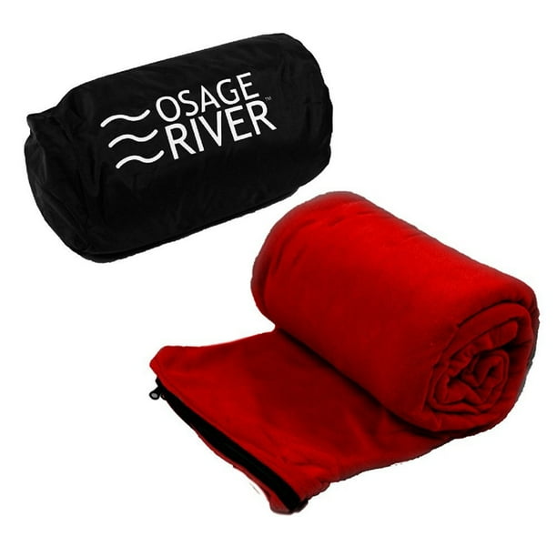 Osage River Microfiber Fleece Sleeping Bag Liner Red