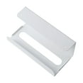 thumbnail image 2 of Cubierta para soporte de caja de pañuelos, caja de almacenamiento de pañuelos montada en la pared debajo del gabinete, hogar y Blanco, 2 of 9