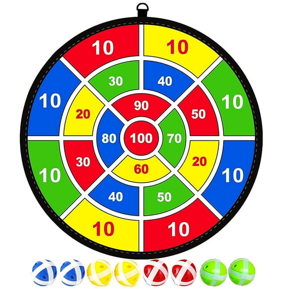 Children Darts Board Single-sided Dartboard with 8 Balls for Kids Dart Game Family Party Game