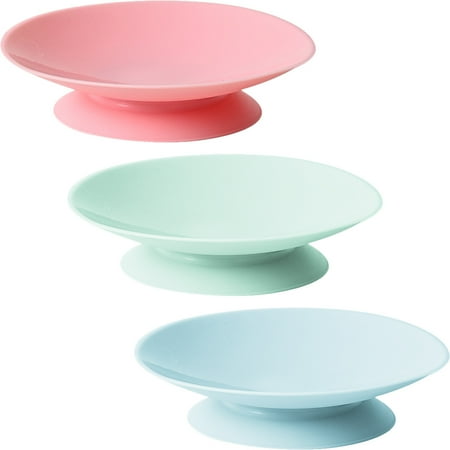 

3Pcs Portable Double-Sided Plate Suckers Cutlery Suction Pads Elderly Plate Sucker Pads