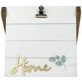 thumbnail image 2 of Northlight 'Home' Picture Frame with Metal Clip - for 5" x 7" Photo - 8.5" - White and Gold, 2 of 8