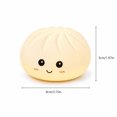 thumbnail image 2 of Cute Bun Night Light, Silicone Tap Control Lamp with 7 Colors & Timer, Soft Rechargeable Bedside Mood Light for Kids Nursery Bedroom Decor, Safe Squishy Gift, 2 of 8