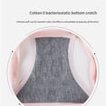 thumbnail image 6 of Seamless Ice Silk Underwear For Women Solid Color Breathable Mid Waist Cotton - Black M, 6 of 7