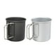thumbnail image 4 of Greeniant Taza de té de aleación de aluminio, taza plegable ligera, tazas de cocina portátiles, pícnic al aire libre, senderismo, viajes, Kits de desorden para acampar Negro, 4 of 6