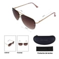 thumbnail image 2 of Lentes de Sol TOMMY HILFIGER Mujer X60038 Outlook Marco de Metal Color Oro Rosa con Filtro 100% UV, 2 of 5
