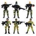 thumbnail image 1 of LNGOOR 4 In. Special Force SWAT Soldiers Action Figures with & Accessories 6 Figures Per Pack, 1 of 2