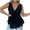 Black, variant on Nrmvnmi Summer Saving 2024 Plus Size Sexy Velvet Cami for Women Lace Deep V Neck Sleeveless Camisole Loose Fit Tank Tops