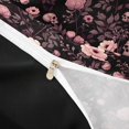 thumbnail image 4 of Homewish Halloween Skull Duvet Cover Queen,Grunge Romantic Flowers Queen Bedding,Pink,Black Reversible,3 Pieces,1 Duvet Cover and 2 Pillowcases, 4 of 6