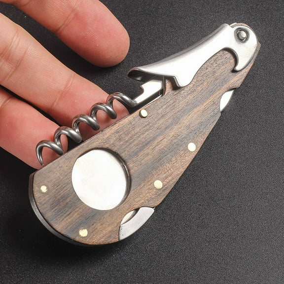 New 4 in 1 Cigar Cohiba cigar Cutter Wine Opener Wooden Multifunctional cigar knife stainless steel blade Cigar Accessories