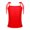 Red, variant on Alvivi Girls Lace-up Camisole Shiny Metallic Jazz Hip-Hop Dance Tank Top Vest Performance Costume Silver 6-7