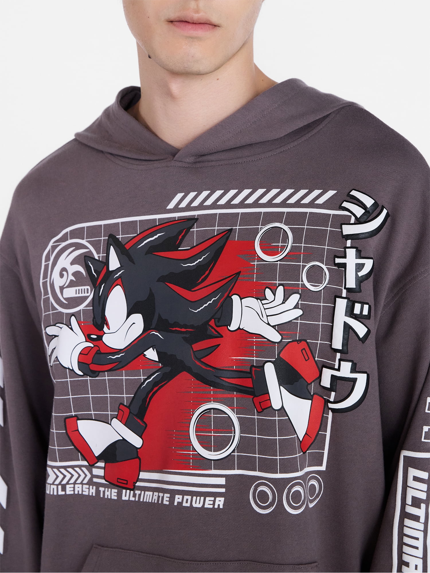 Sonic the Hedgehog Men's and Big Men's Shadow Graphic Hoodie, Sizes XS-5XL