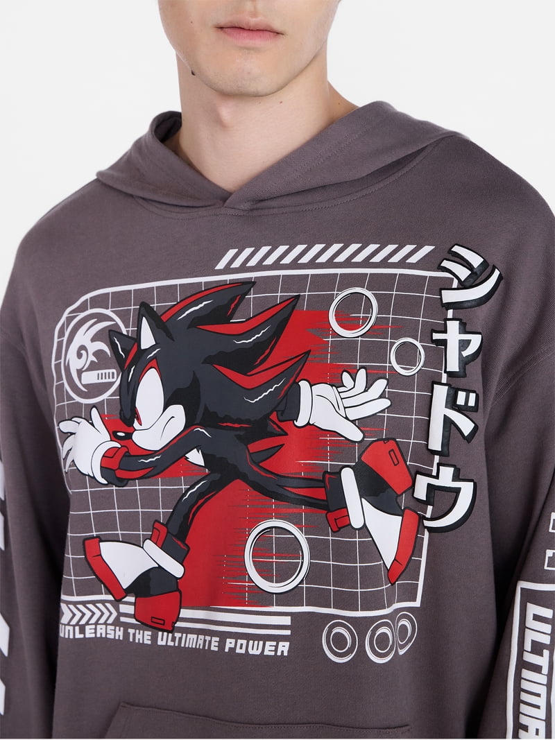 Sonic the Hedgehog Shadow Front and Back Puff Graphic Hoodie