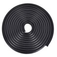thumbnail image 1 of Uxcell se adapta a bordes de 3/32"-7/32" 16.4 pies / 5 m recubrimiento de borde U con hoja de hierro plástico negro, 1 of 5