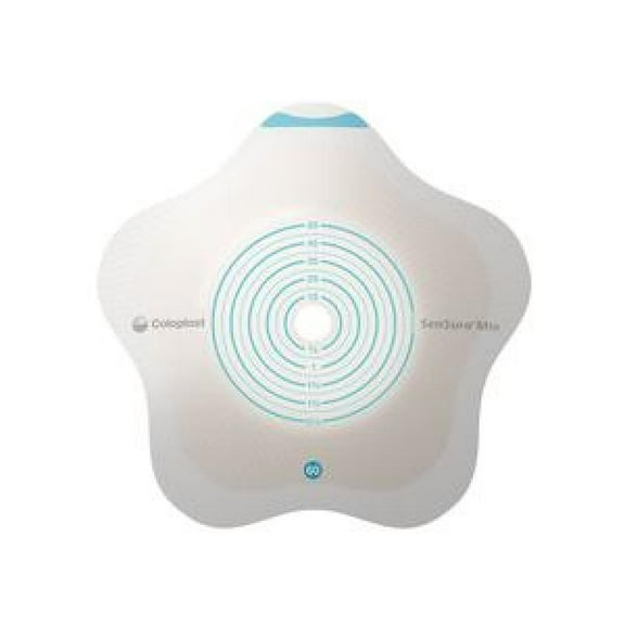 Sensura Mio Click Convex Flip 2-Piece Barrier, Trim-to-Fit, 3/8 to 2-1/8 Inch Opening, Blue Code, 5 Count