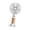 White, variant on Tibvox Outdoor Portable Handheld Powerful Desk Fan Light Weight Coolers Enduring