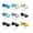 Green film, variant on Polarized Clip-on Sunglasses for Small Faces, UV Protection, TAC Lenses, Fashionable Eyewear, Durable PC Frame, Personality Style