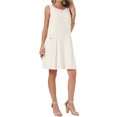 thumbnail image 4 of INSPIRE CHIC Women's Linen Dresses Summer Sleeveless Sundress Casual Loose Flowy Mini Tank Beach Dress with Pockets L Beige, 4 of 6