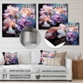 thumbnail image 4 of Designart "Pink Purple Irises love expression II" Floral Metal Wall Art Prints, 4 of 5