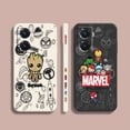 thumbnail image 2 of Case For VIVO Y55 Y52S Y53S Y66 Y55S Y73S 5G Y85 Y93 Y76 Y91 Colour Simple Liquid Silicone Shell Case Marvel Groot Baby Manga, 2 of 5