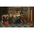 thumbnail image 2 of Dirck Hals 24x16 Gold Ornate Framed and Double Matted Museum Art Print Titled - A Banquet (1628), 2 of 4