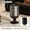 Stainless steel-15L, variant on UFORU Wine Glass Shaped Trash Can with Rolling Base, 15L Decorative Waste Bin with Inner Bucket and 60 Trash Bags, Sliding Standing Garbage Can for Living Room, Bedroom and Office
