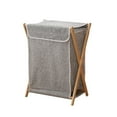 thumbnail image 1 of Cesto para la ropa sucia, cesto para ropa a prueba de polvo, organizador independiente para dormitorio, juguetes de gran capacidad, cesto para la gris, 1 of 9