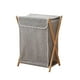 thumbnail image 2 of Cesto de almacenamiento para la colada, cesto para la colada grande para baño, cesta de almacenamiento independiente para ropa, cesto para ropa con gris, 2 of 8