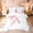 White Pink A, variant on meiyoeat Pink Bow Letter T Twin Bedding for Girls, Dreamy Princess Style Bedding Comforter Set, Pink Reversible, 7pcs