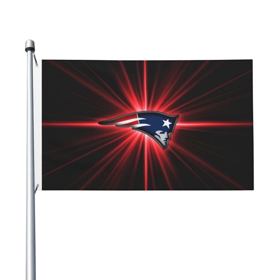 New England Football Team 3x5 FT Double-Sided Flag (Pole Not Included), Quick-Drying for Lawn, Balcony & Party Decor 35Flag-232