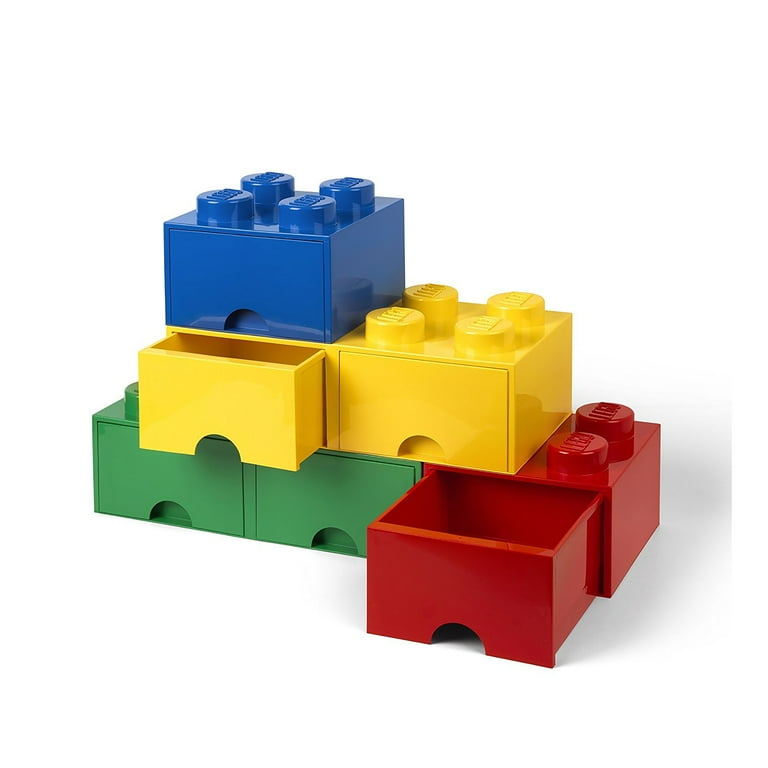 LEGO Storage Brick 8 (2 Drawers) - Bright Yellow 